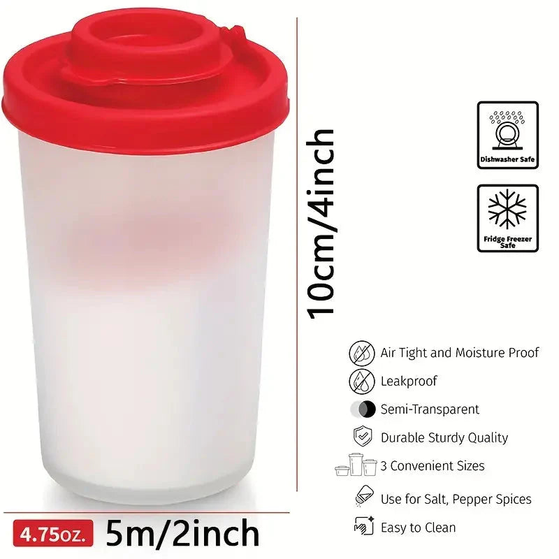 2-Pack: Salt and Pepper Shakers Moisture Proof Set