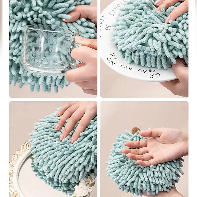 2-Pack: Chenille Hand Towels