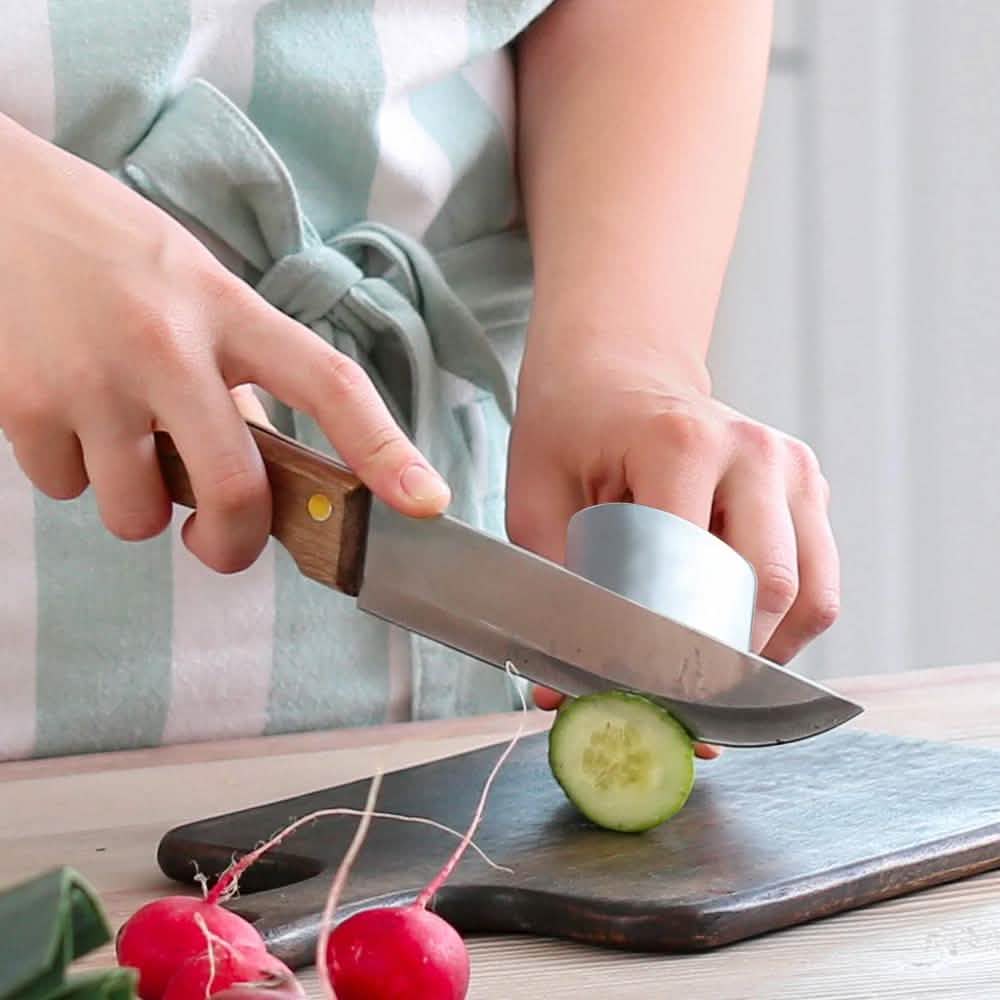 2-Pack: Stainless Steel Finger Protector For Cutting, Chopping and Dicing