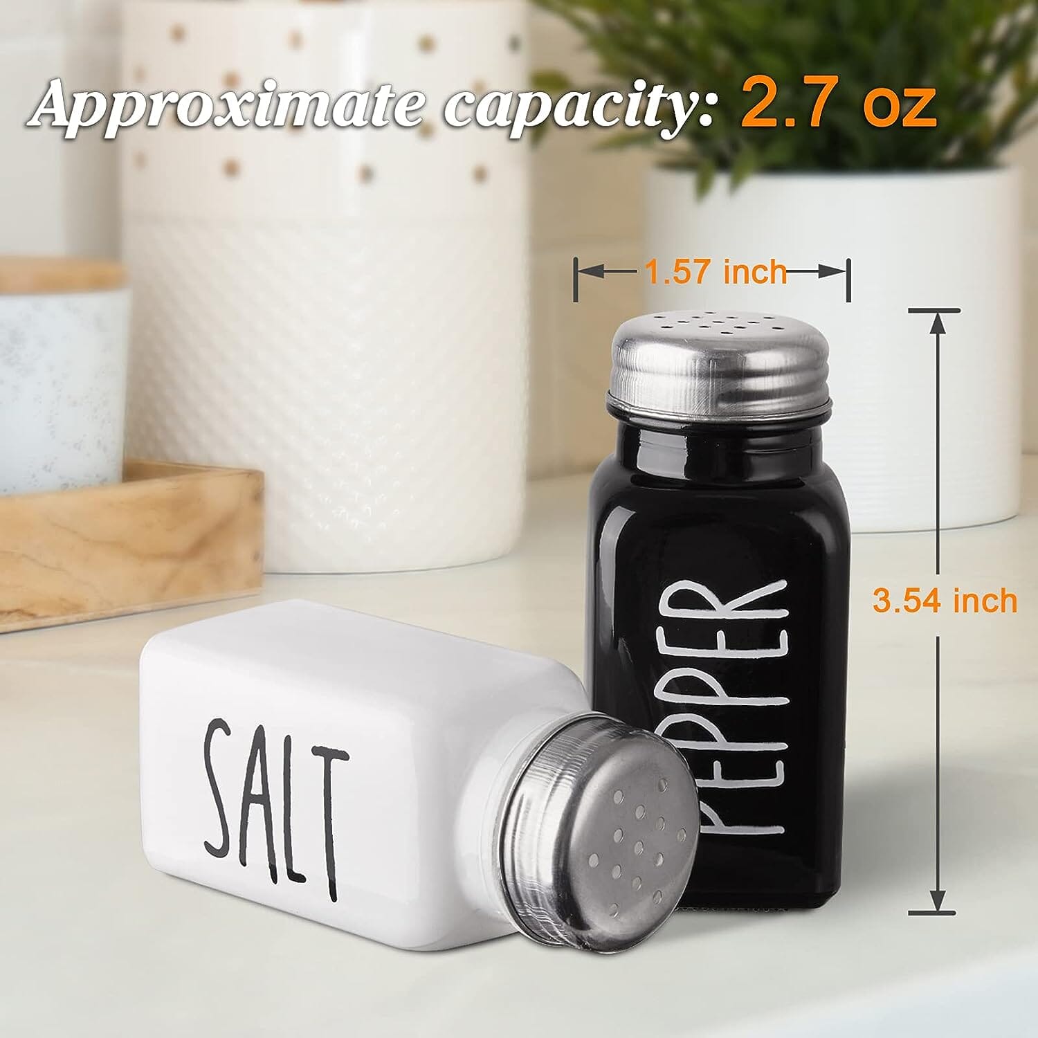 2-Pieces Set: Salt and Pepper Shakers Set