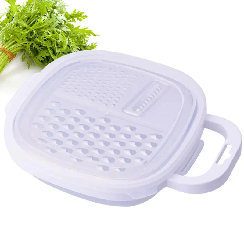 Vegetable Cutter With Lid And Drainer Basket